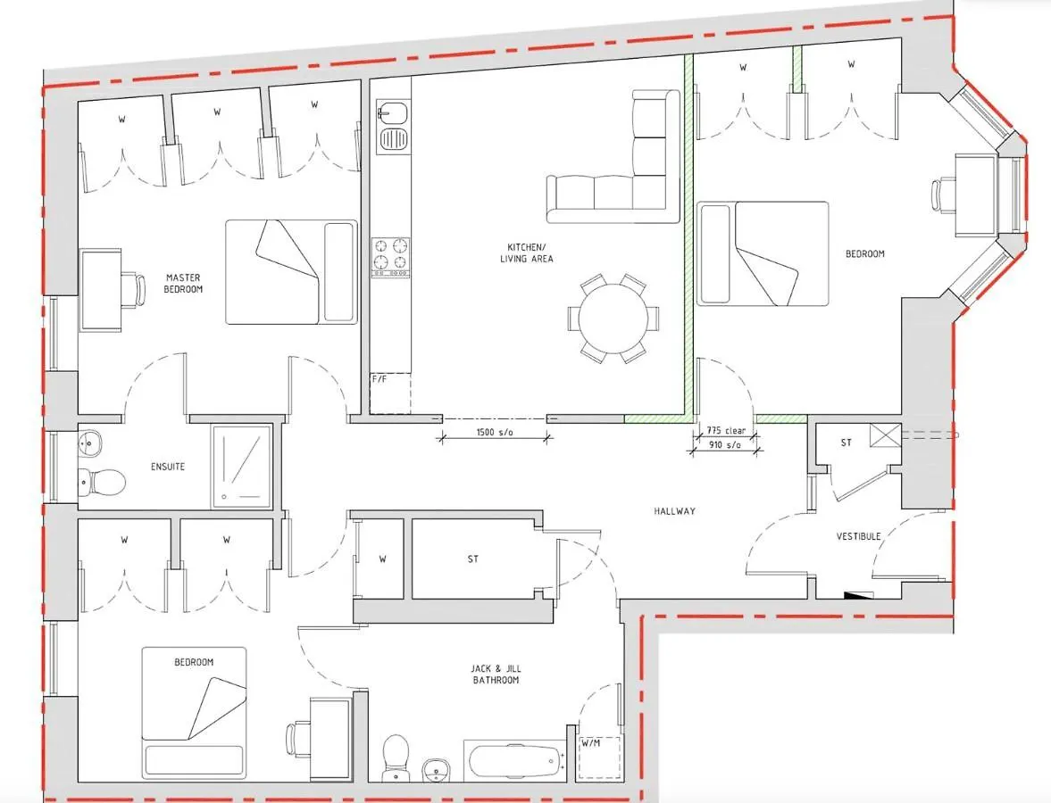 Haymarket Spacious 3 Bedroom Street Level Edinburgh